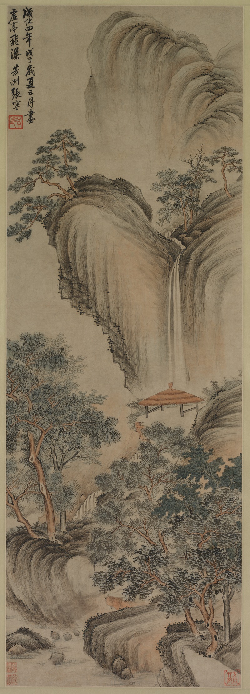 Zhang Ning - Empty Arbor and Rapid Waterfall