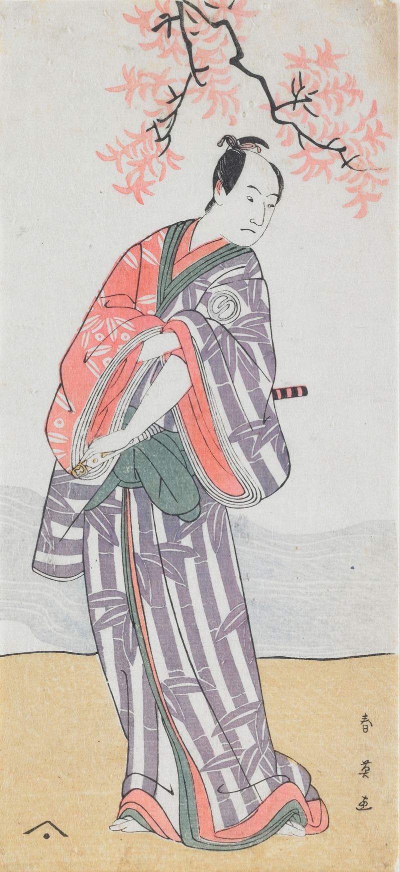 Katsukawa Shun'ei - Actor Sawamura Sōjūrō III as Ashikaga Yorikane