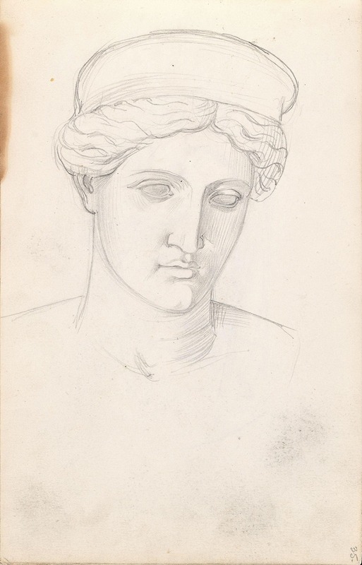 Adolph Tidemand - Study of sculpture head