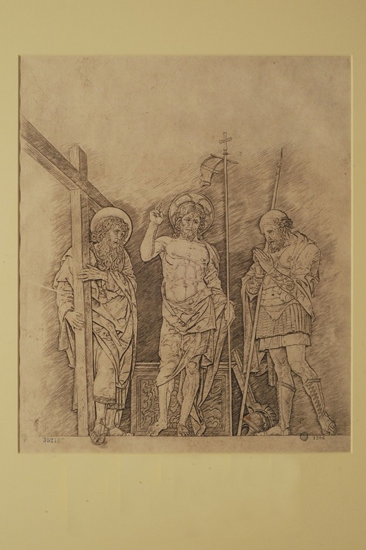 Andrea Mantegna - Jesús Resucitado, San Andrés y San Longino