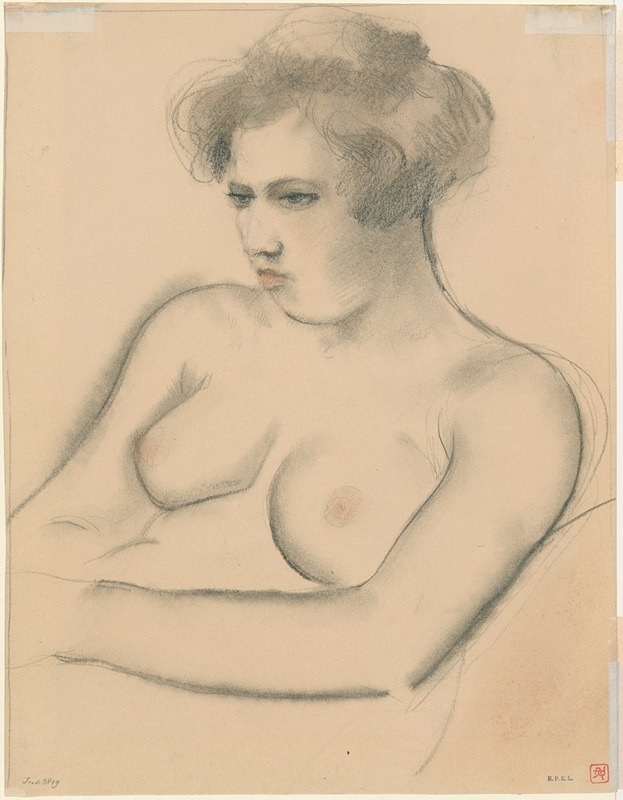 Armand Rassenfosse - Seated female nude 2