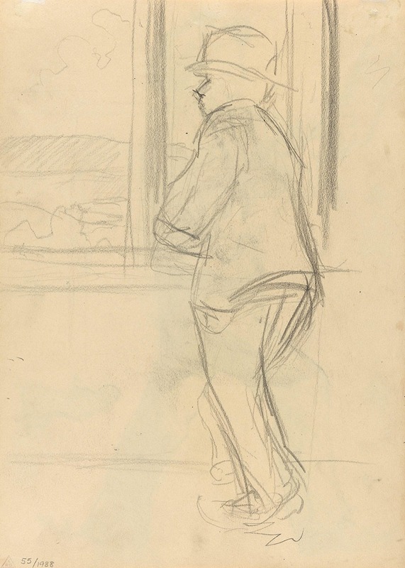 Gustav Wentzel - Man by Window