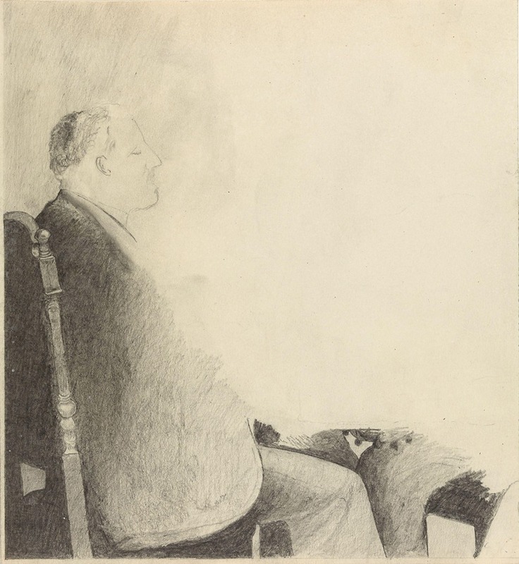 Gustav Wentzel - Seated Man