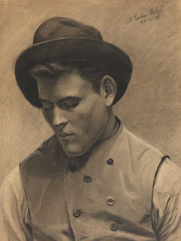 Gustav Wentzel - Young Man with Hat