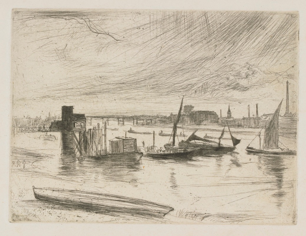 James Abbott McNeill Whistler - Battersea Dawn (Cadogan Pier)