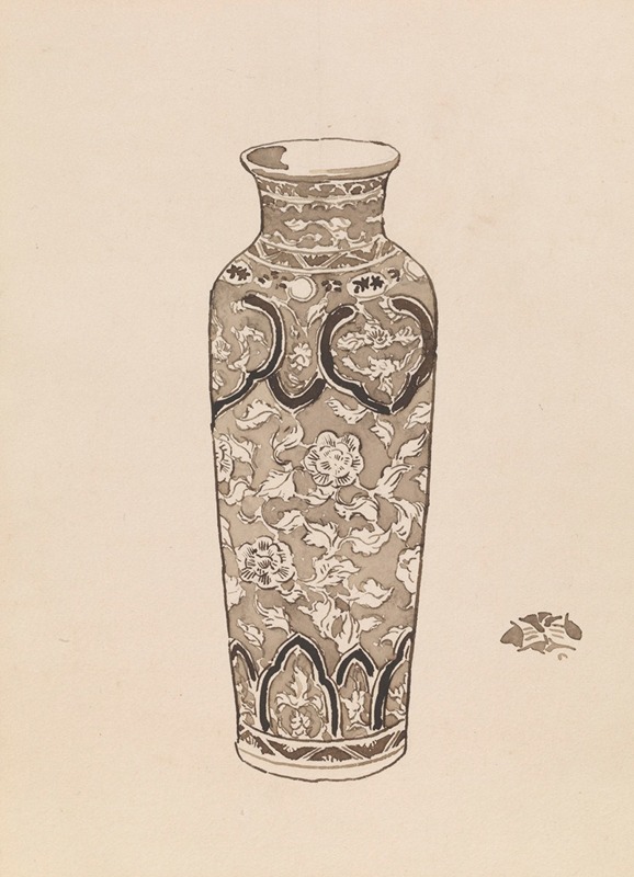 James Abbott McNeill Whistler - Cylindrical jar