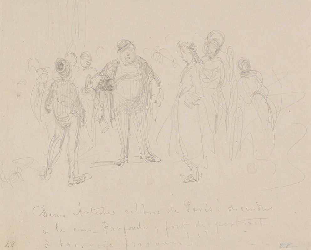 James Abbott McNeill Whistler - Deux Artistes Célèbres de Paris