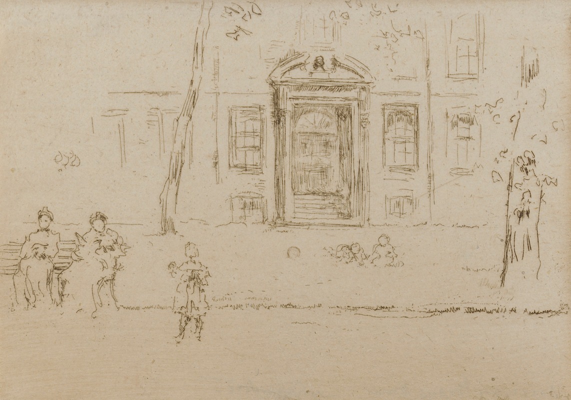 James Abbott McNeill Whistler - Doorway, Gray’s Inn