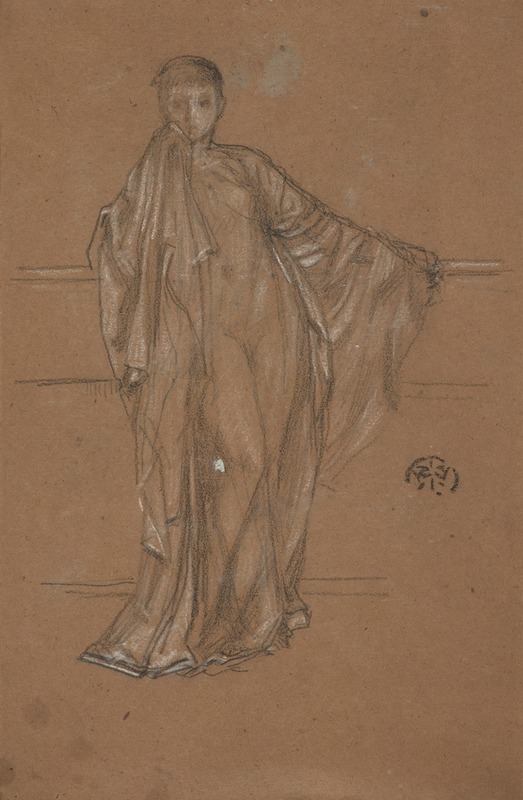James Abbott McNeill Whistler - Draped Figure at a Railing