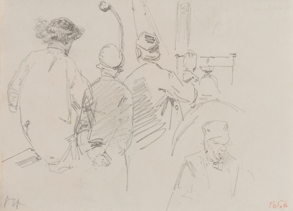 James Abbott McNeill Whistler - Four Men Aboard a Boat