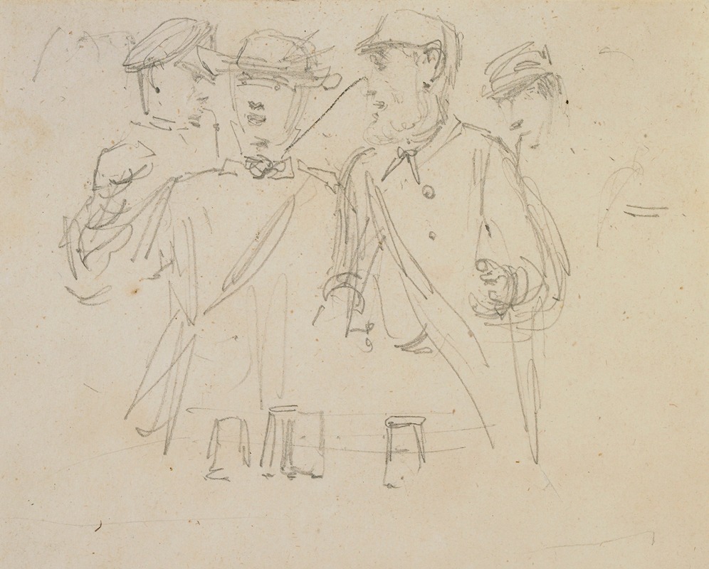 James Abbott McNeill Whistler - Group of four men