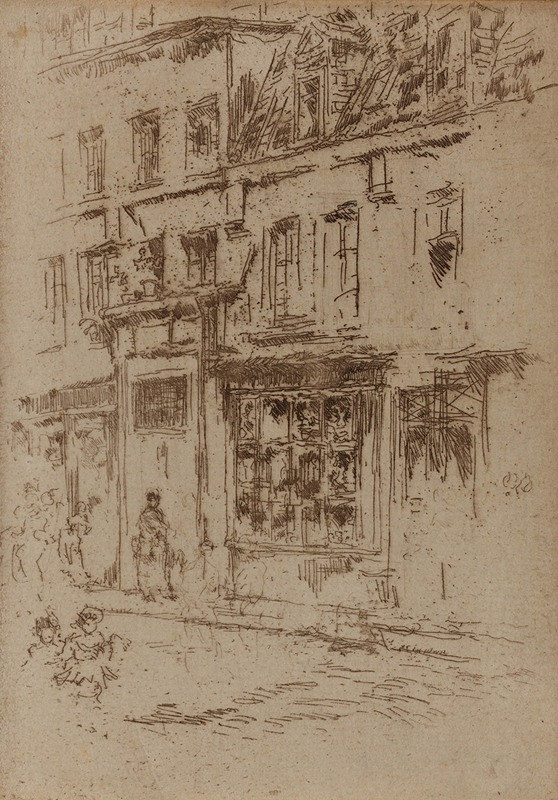 James Abbott McNeill Whistler - Petite Rue au Beurre, Brussels