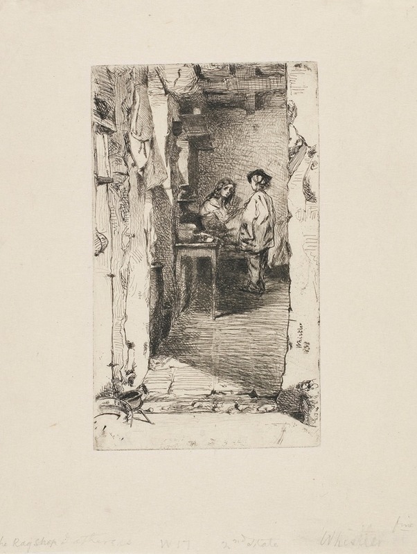 James Abbott McNeill Whistler - Rag Pickers, Quartier Mouffetard, Paris