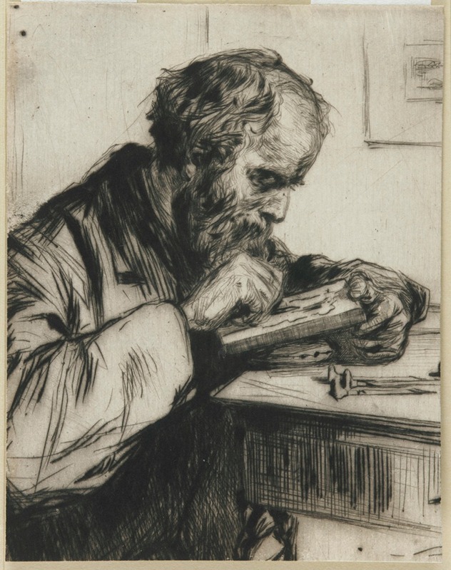 James Abbott McNeill Whistler - Riault (The Wood Engraver)