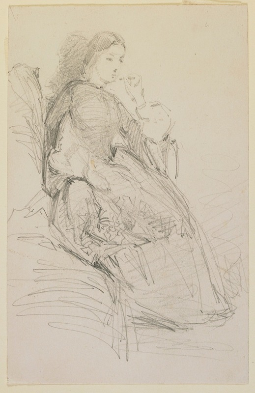 James Abbott McNeill Whistler - Seated woman, smoking