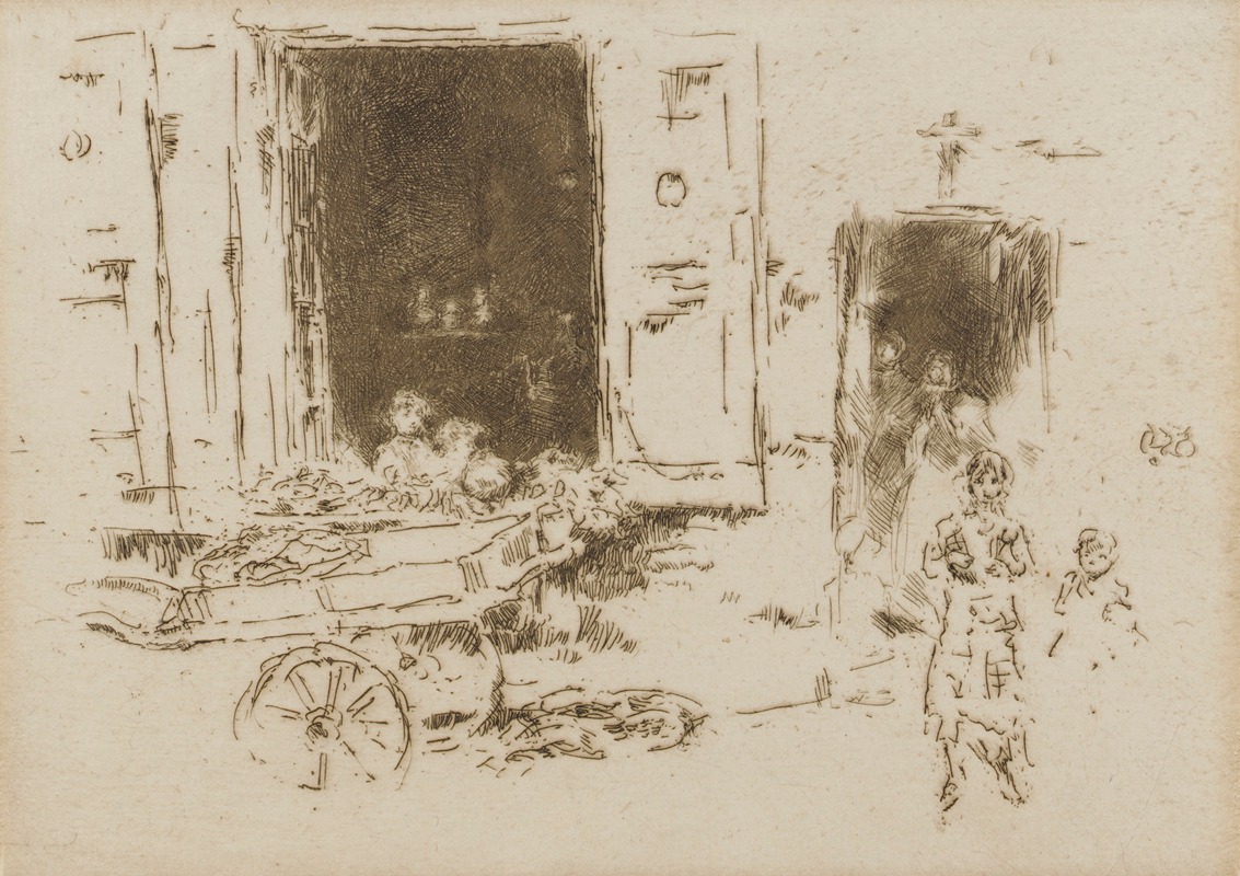 James Abbott McNeill Whistler - The Barrow- Quartier des Marolles, Brussels