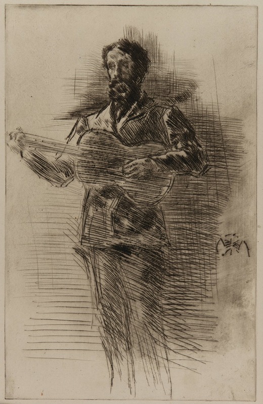 James Abbott McNeill Whistler - The Guitar Player (M.W. Ridley)