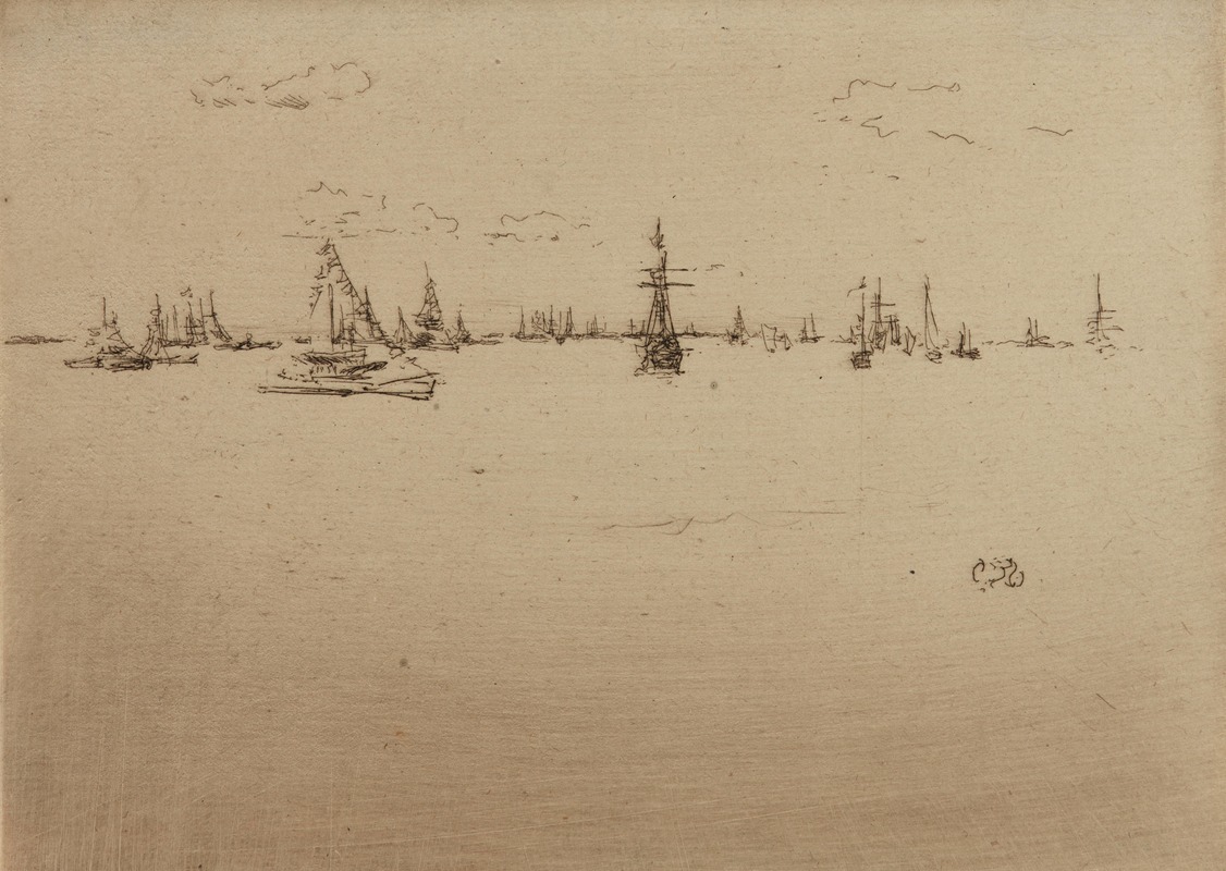 James Abbott McNeill Whistler - The Turret Ship