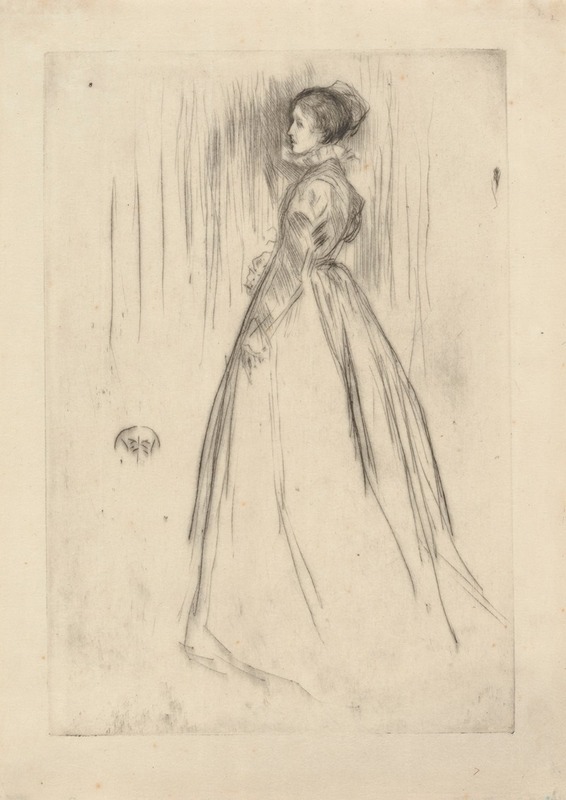 James Abbott McNeill Whistler - The Velvet Dress (Mrs. Leyland)