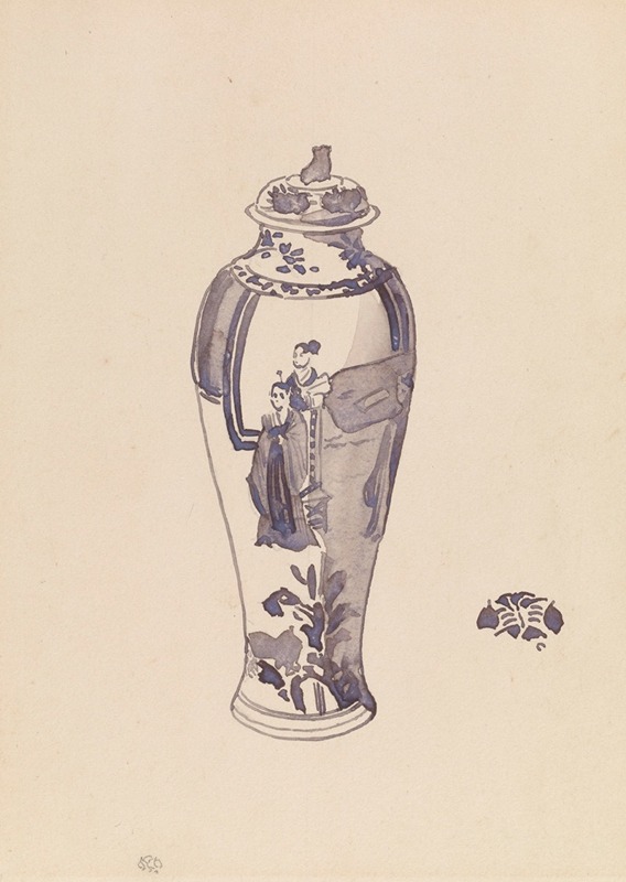 James Abbott McNeill Whistler - Vase with slightly bulging body