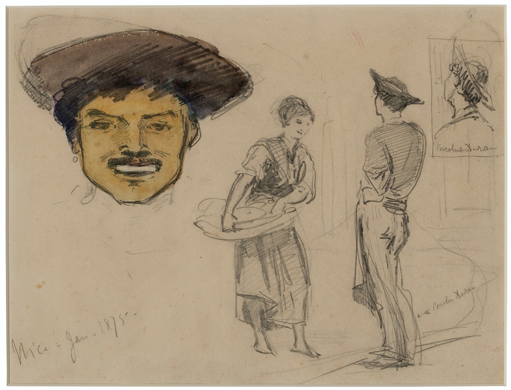 John Singer Sargent - Figure Studies, Nice and Sketches of Carolus-Duran