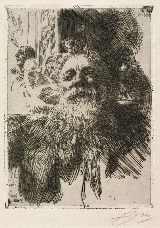 Anders Zorn - Auguste Rodin
