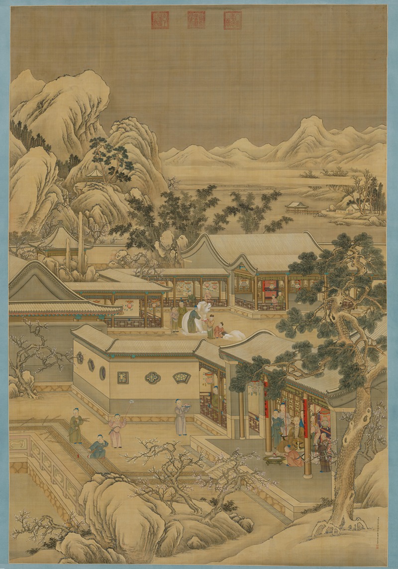 Giuseppe Castiglione - Emperor Qianlong Enjoys New Year’s Pleasures