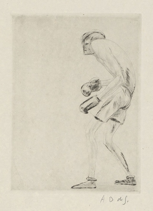 André Dunoyer de Segonzac - Tableau de la boxe, illustré de 29 gravures à l’eau-forte pl 15