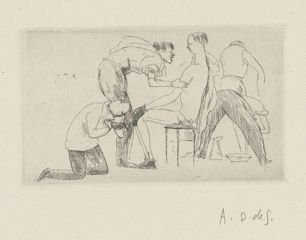 André Dunoyer de Segonzac - Tableau de la boxe, illustré de 29 gravures à l’eau-forte pl 25