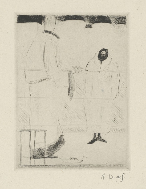 André Dunoyer de Segonzac - Tableau de la boxe, illustré de 29 gravures à l’eau-forte pl 31