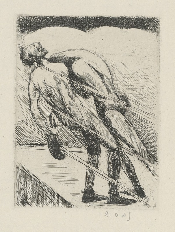 André Dunoyer de Segonzac - Tableau de la boxe, illustré de 29 gravures à l’eau-forte pl 32