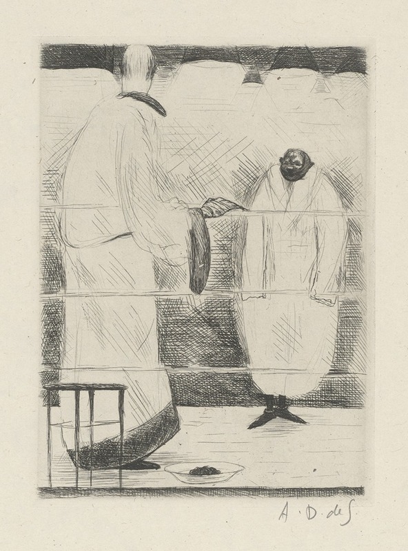 André Dunoyer de Segonzac - Tableau de la boxe, illustré de 29 gravures à l’eau-forte pl 36