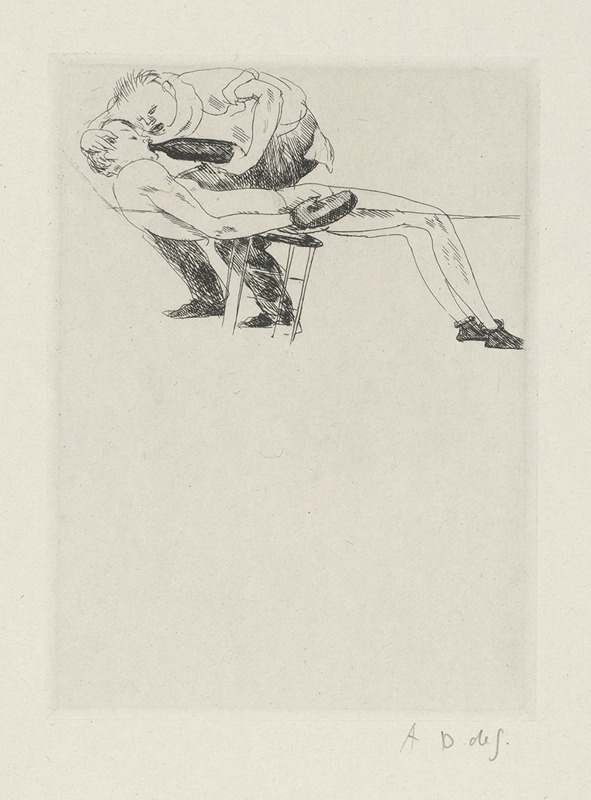 André Dunoyer de Segonzac - Tableau de la boxe, illustré de 29 gravures à l’eau-forte pl 44