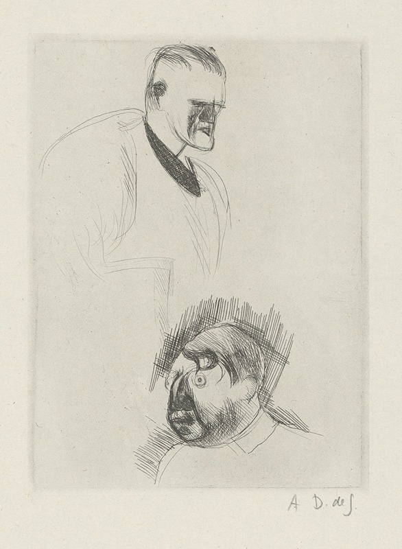 André Dunoyer de Segonzac - Tableau de la boxe, illustré de 29 gravures à l’eau-forte pl 48
