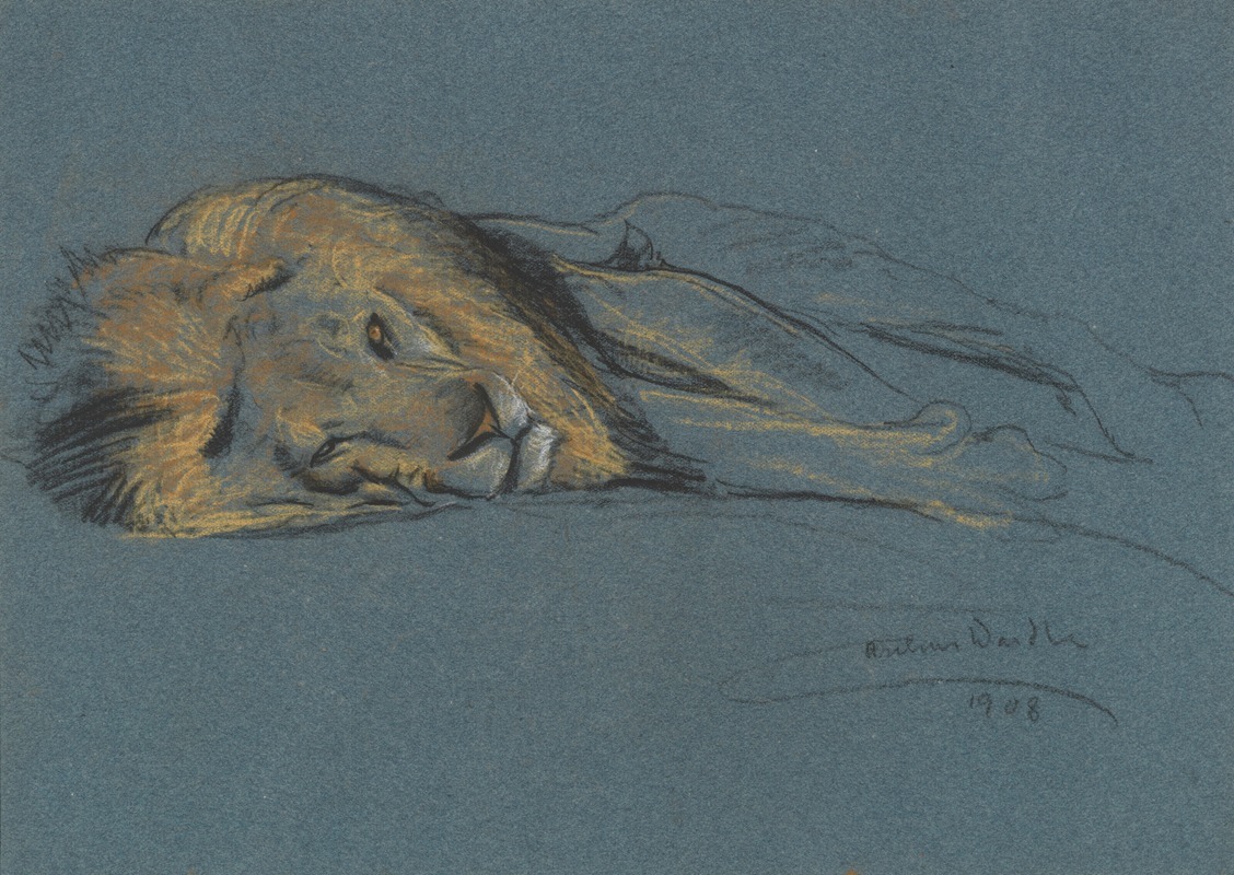 Arthur Wardle - A sleeping lion