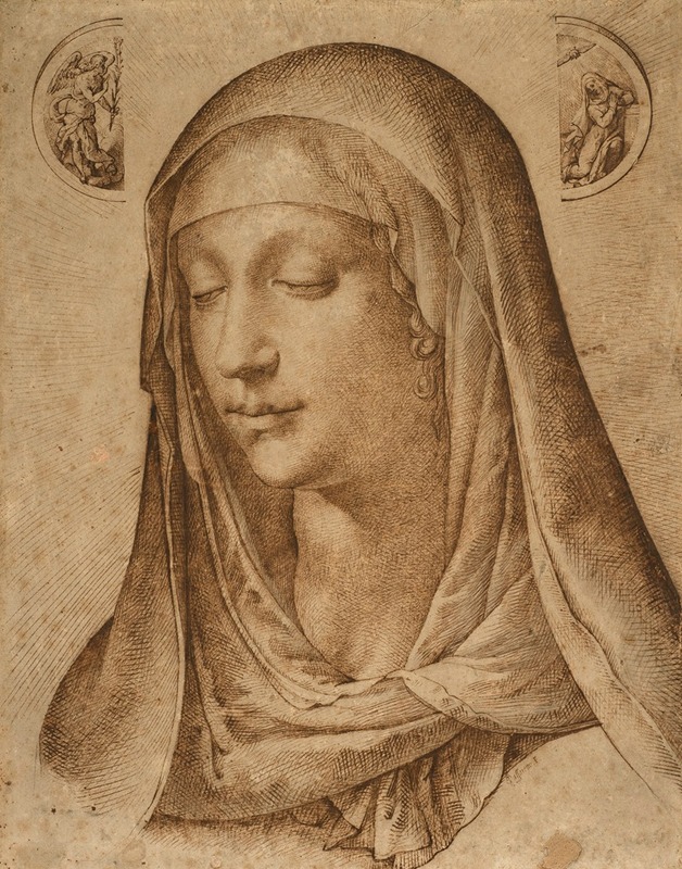 Bartolomeo Passarotti - The head of the Virgin with the Annunciation