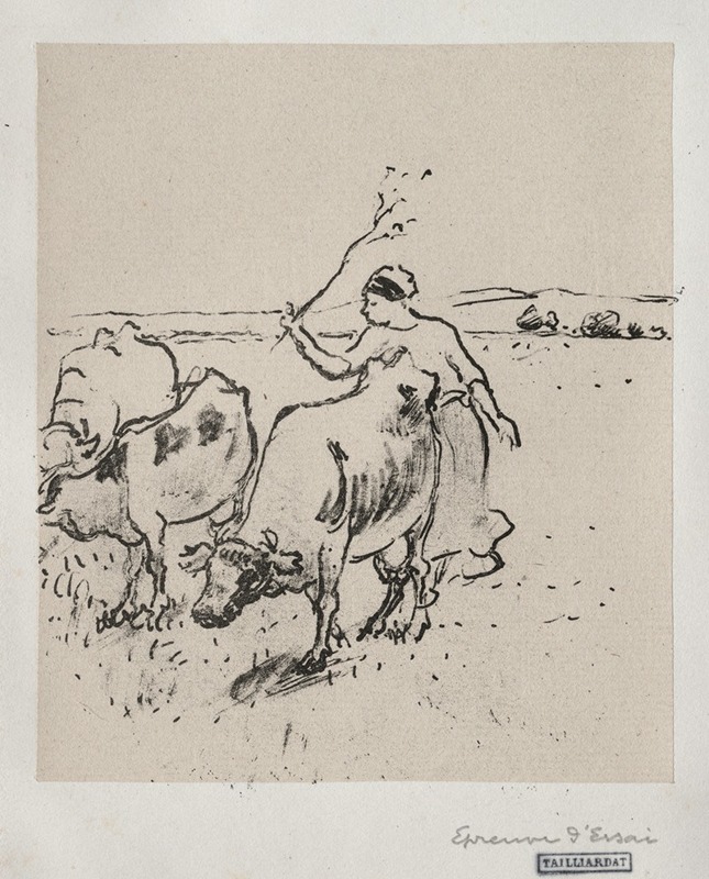 Camille Pissarro - Cowherder