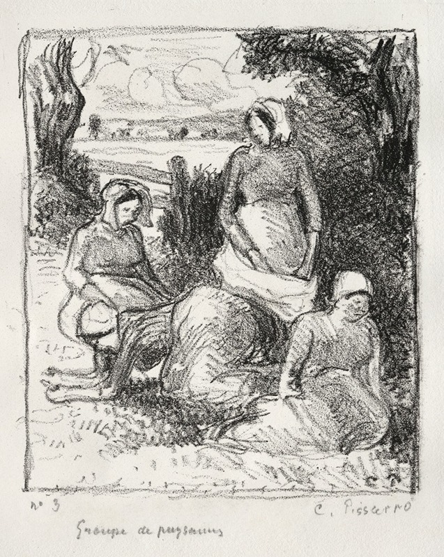 Camille Pissarro - Group of Peasants