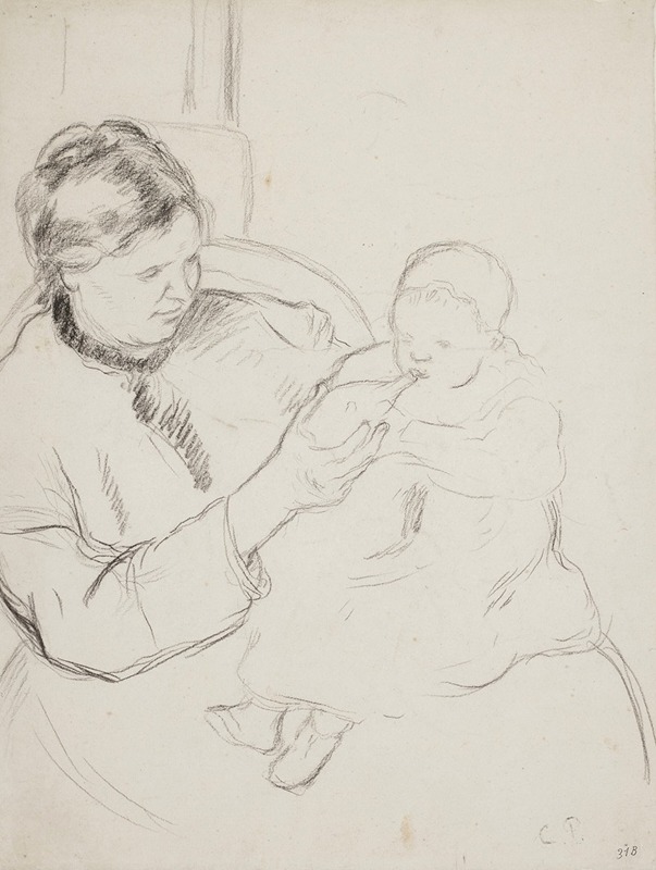 Camille Pissarro - Mère et enfant