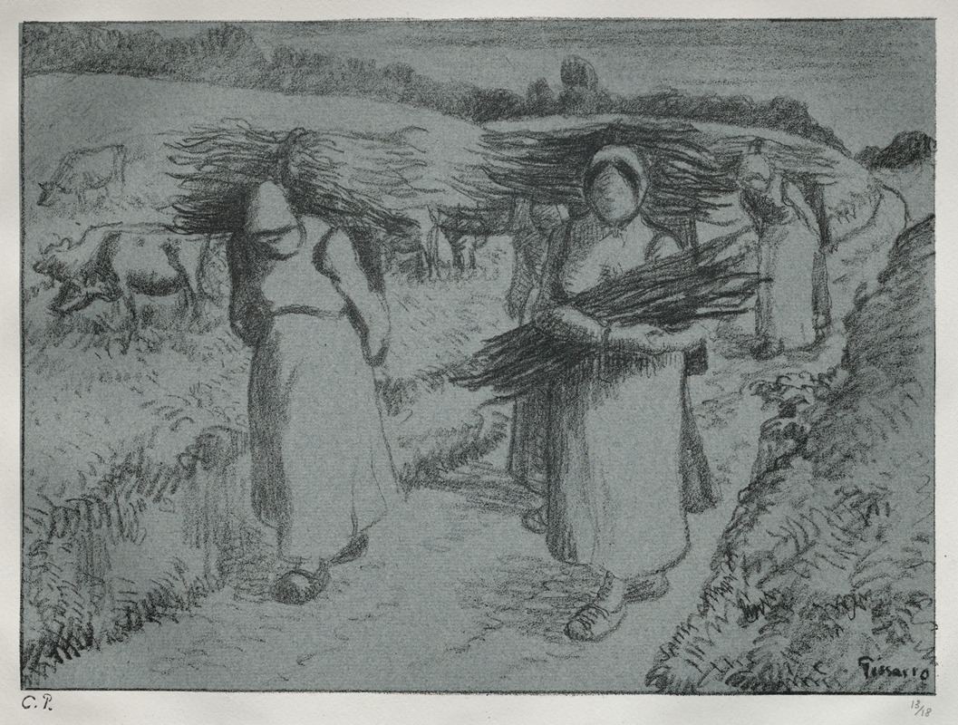 Camille Pissarro - Peasants Carrying Fagots