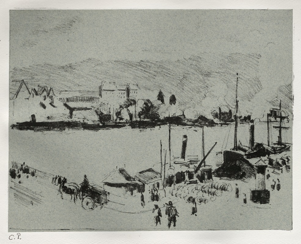 Camille Pissarro - Quai Boieldieu in Rouen