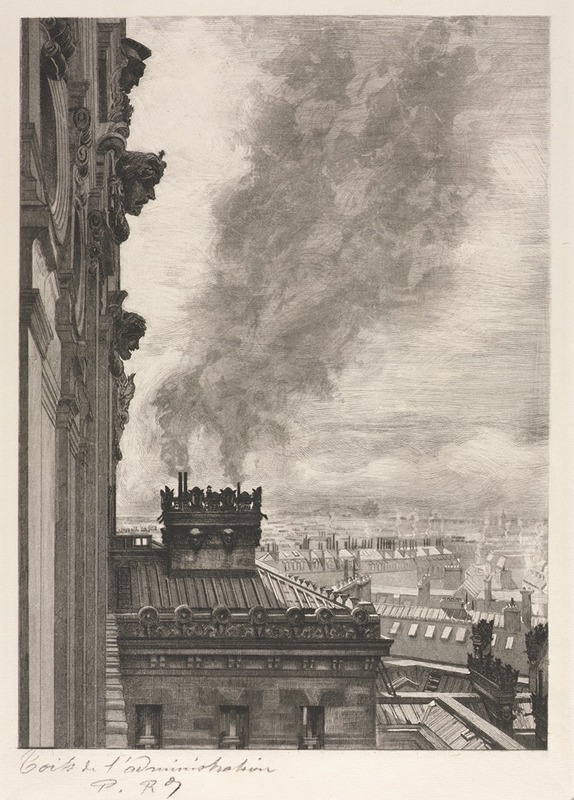 Charles Paul Renouard - Rooftops of the Administration Building
