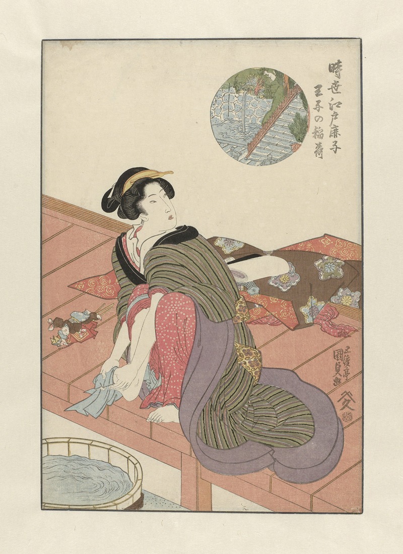 Utagawa Kunisada (Toyokuni III) - Inari temple Oji no Inari