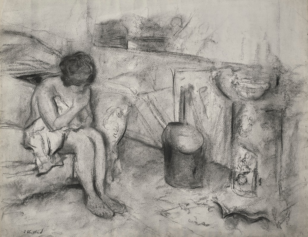 Édouard Vuillard - Nu assis dans l’atelier