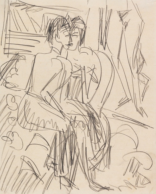 Ernst Ludwig Kirchner - Erna und Gerda im Atelier