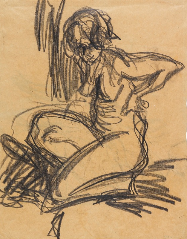 Ernst Ludwig Kirchner - Kniender Akt