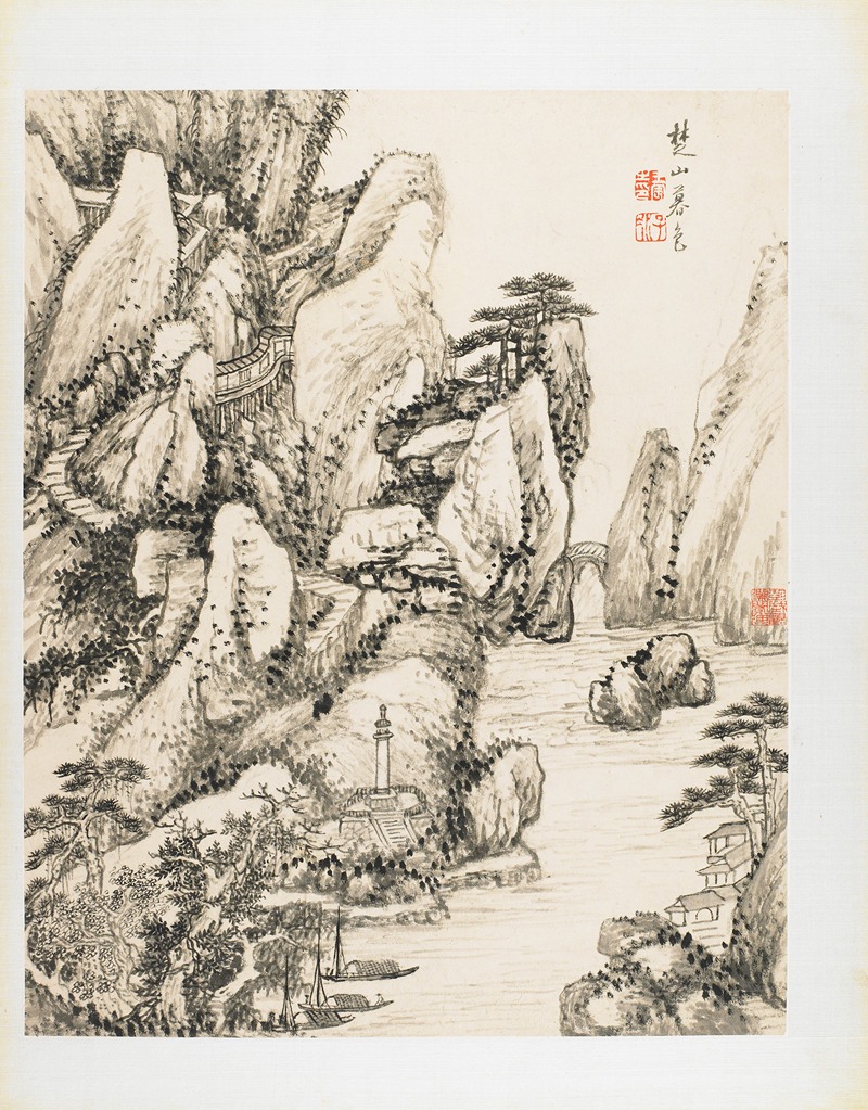 Wang Chen - Landscapes from Nature, Poetry, and Art Pl.2
