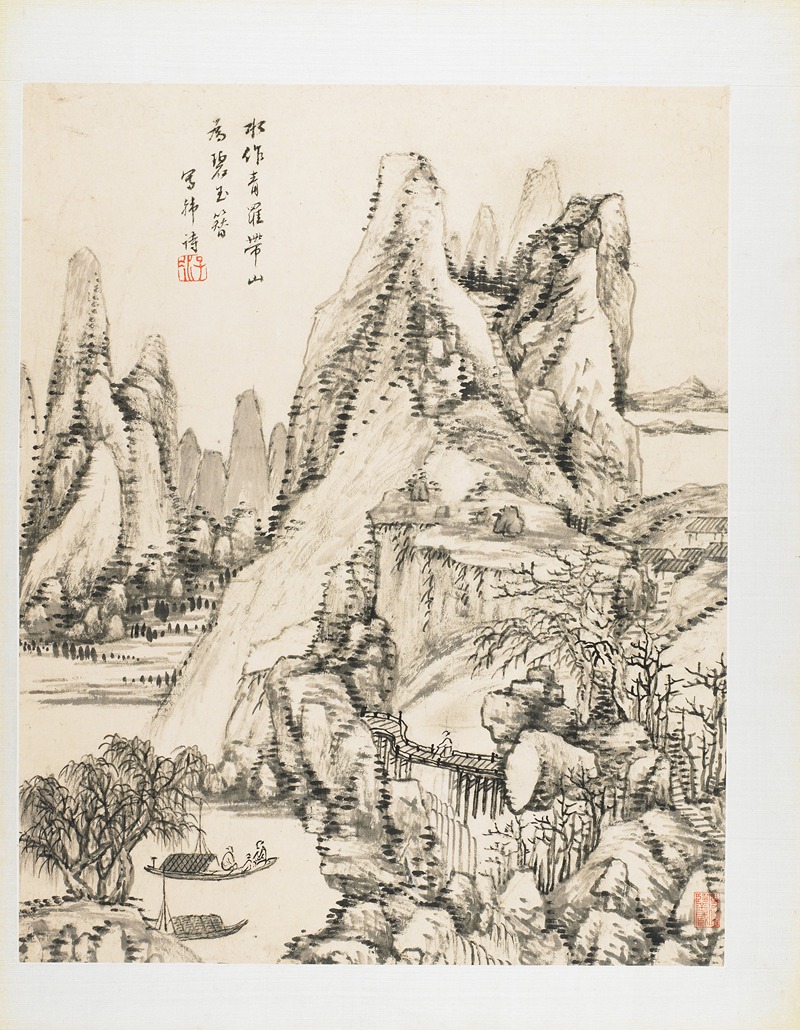 Wang Chen - Landscapes from Nature, Poetry, and Art Pl.3