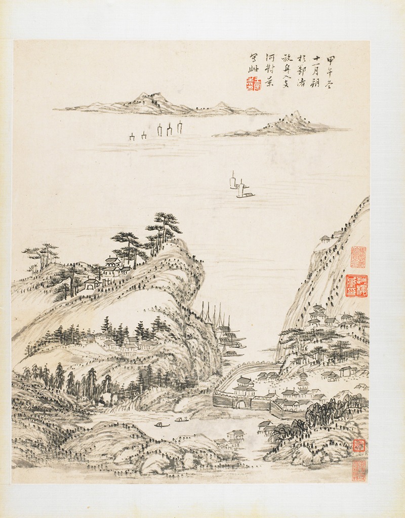 Wang Chen - Landscapes from Nature, Poetry, and Art Pl.4