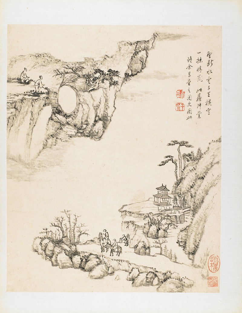 Wang Chen - Landscapes from Nature, Poetry, and Art Pl.8